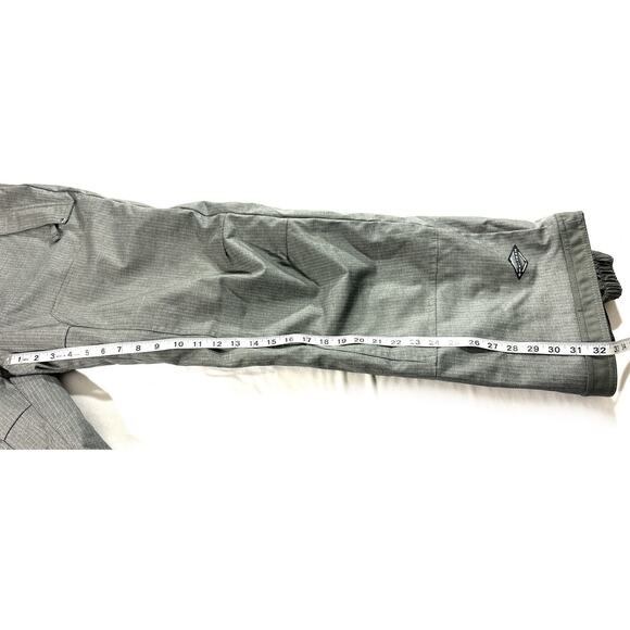 Columbia Omni-Tech Men’s Large Gray Insulated Snow Ski Pants Waterproof Lined - Picture 3 of 8